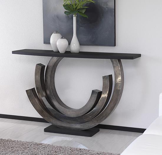 DESIGNER ANTIQUE SILVER Console Table TAYLOR LLORENTE FURNITURE