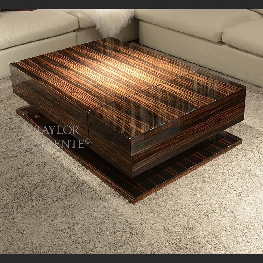 ARCHITECTRUAL DESIGN Macassar Ebony Coffee Table TAYLOR LLORENTE