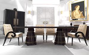 ART DECO STYLISED GRAND DINING TABLE 