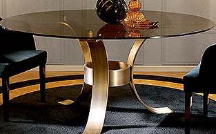 BOLD BRONZE METAL TABLE
