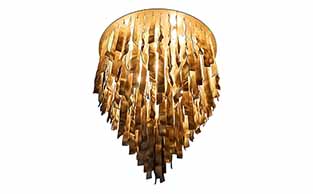 SCULPTURAL FIBERGLASS CHANDELIER