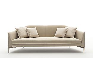 MODERN LUXURY SOFA WITH BRONZE LEGS