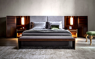GREEN EBONY HEADBOARD FRAME