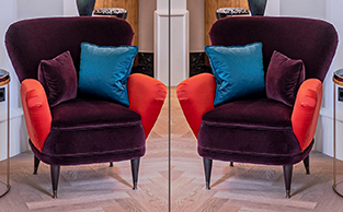 50% SALE Velvet Satin Armchairs