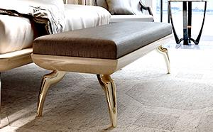 24CT GOLD BED END BENCH