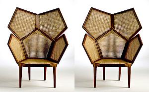 SCULPTURAL CANE CHAIR DESIGN