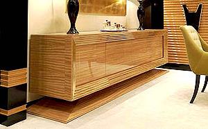 ARCHITECTURAL CITRUS WOOD CREDENZA 