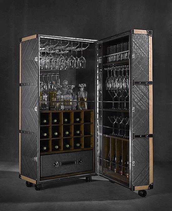 LEATHER COCKTAIL BAR TAYLOR LLORENTE FURNITURE