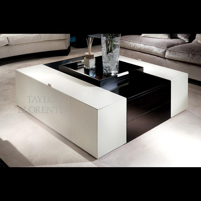 DESIGNER LEATHER Coffee Table TAYLOR LLORENTE FURNITURE