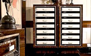 PALISANDER WOOD DRAWERS ART669
