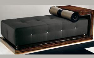 ARCHITECTURAL MACASSAR EBONY DAY BED