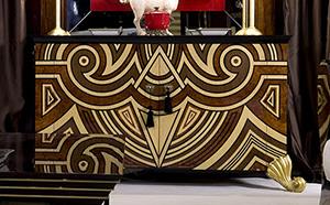 LUXURY EXOTIC WOODS  SIDEBOARD 