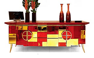 MIRROR GLASS SIDEBOARD
