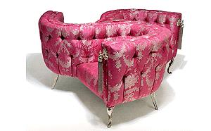 DESIGNER SCULPTURED LOVE SEAT