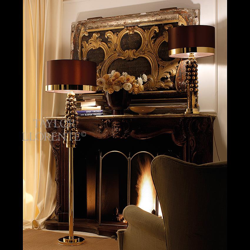Luxury Floor Lamp Italian Gold Majolica, Luxury Floor Lamps For Living Room