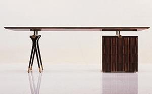 SCR MACASSAR EBONY TRELLIS DESK