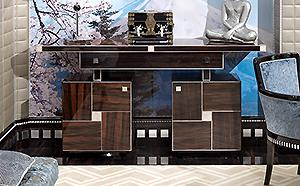 ARCHITECTURAL MACASSAR EBONY CREDENZA