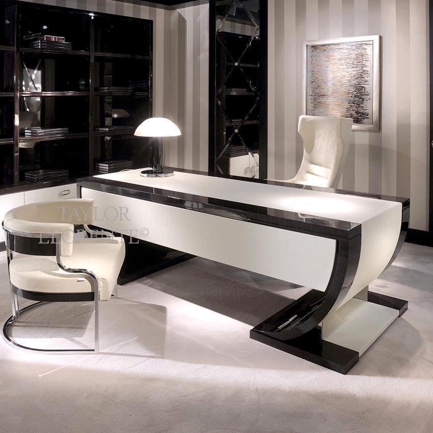 MACASSAR EBONY & LEATHER DESK IR2 | TAYLOR LLORENTE FURNITURE