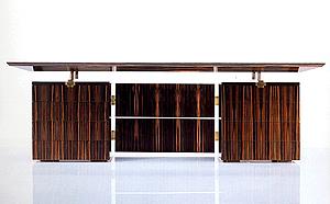 MACASSAR EBONY DESK 