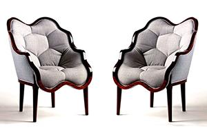 HEXAGONAL COCKTAIL ARMCHAIR DESIGN 