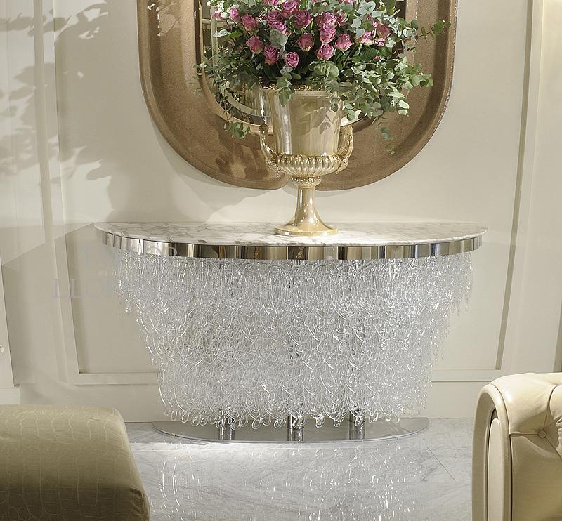 DESIGNER CONSOLE TABLE - Murano Glass design. | TAYLOR LLORENTE FURNITURE