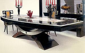 LUXURY MACASSAR TABLE - BACK LIT ONYX 