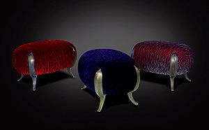 BRONZE FOOT STOOLS - SOLID BRONZE