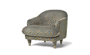 UPHOLSTERED LOUNGE ARMCHAIR 