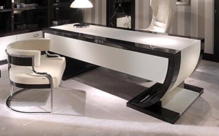 50% SALE Macassar Ebony Large Desk 