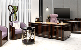 PRESIDENTIAL MACASSAR EBONY DESK