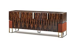 MACASSAR EBONY SIDEBOARD WITH GALUCHAT