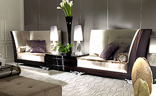 MACASSAR EBONY END SOFA
