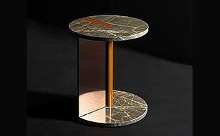 Modern Luxury Side Table with Marble