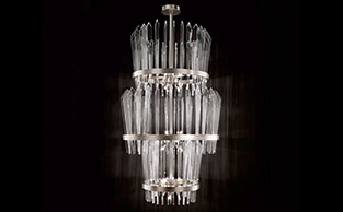 ARCHITECTURAL MURANO GLASS CHANDELIER 