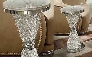 50% SALE Luxury Murano Glass Side Table