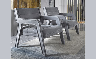ARCHITECTURAL LEATHER CHAIR