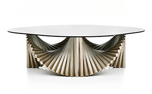 SCULPTURAL BASE COFFEE TABLE