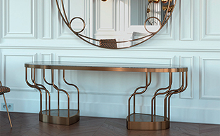 SCULPTURAL CONSOLE TABLE 