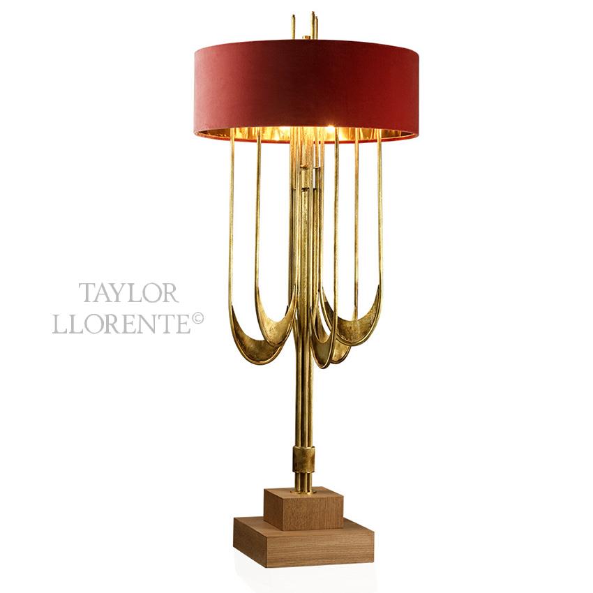SCULPTURAL FLOOR LAMP Satin Bronze TAYLOR LLORENTE FURNITURE