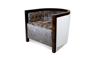 TUB ARMCHAIR WITH KALU WOOD FRAME  V0111 