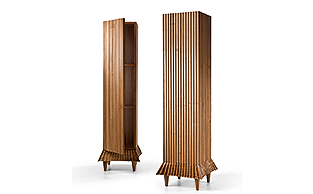 REEDED & FLUTED FLOOR STANDING CABINET