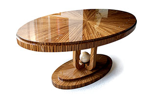 ZEBRANO WOOD TABLE 