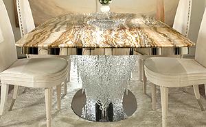 LUXURY DINING TABLE - ITALIAN MURANO GLASS