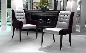 LUXURY BUTTONED BACK DINING CHAIRS