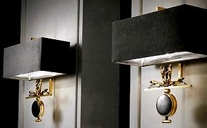 SCULPTURAL BRONZE WALL LIGHT