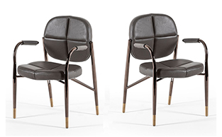 LEATHER DESIGN CHAIR – SQUARES