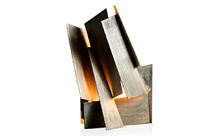 Sculptural Metal Shards Table Lamp